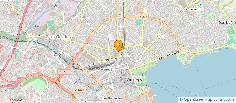 localisation de l'entreprise LES RESIDENCES D'ALEXANDRE à ANNECY