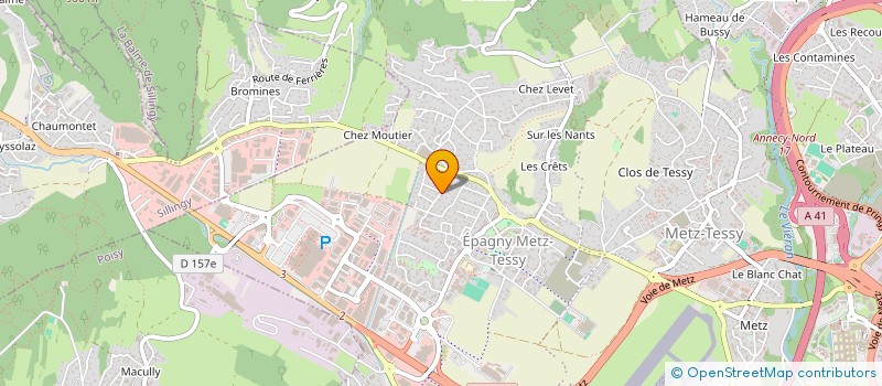 localisation de l'entreprise LES RESIDENCES DE CAMPAGNE à EPAGNY METZ-TESSY