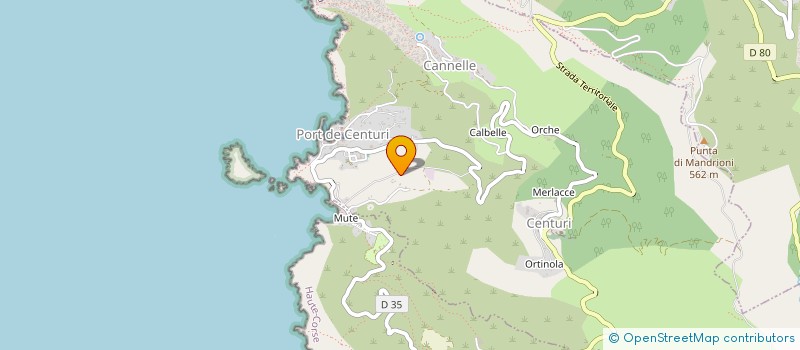 localisation de l'entreprise LES RESIDENCES DE CAPO BIANCO à CENTURI