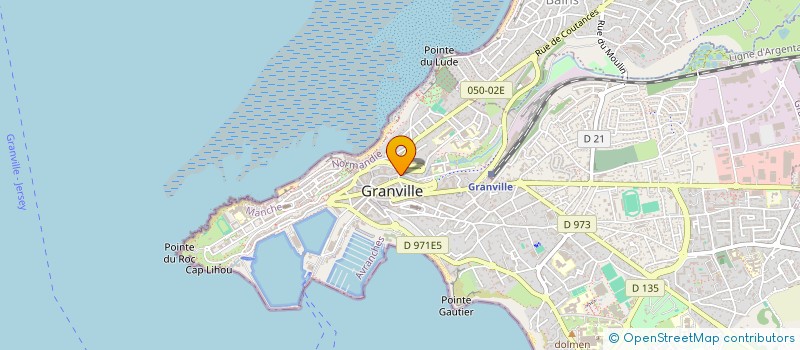 localisation de l'entreprise LES RESIDENCES DE CHAUSEY à GRANVILLE