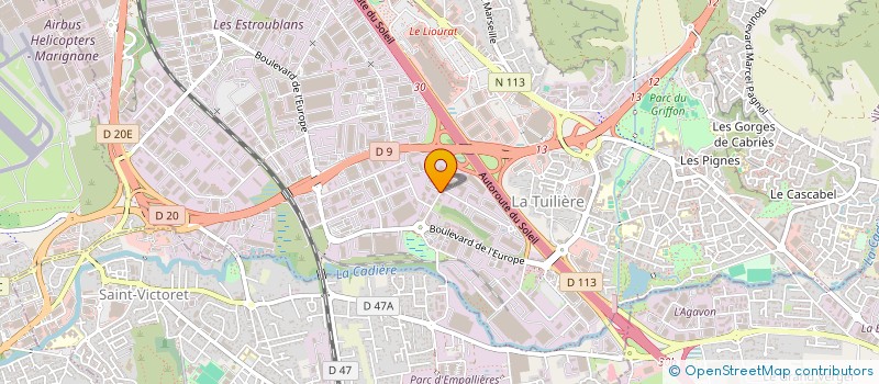 localisation de l'entreprise LES RESIDENCES DE CORIOLIS à VITROLLES