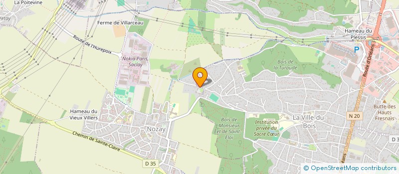 localisation de l'entreprise LES RESIDENCES DE L ESSONNE à LA VILLE-DU-BOIS