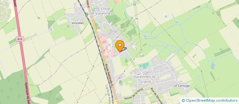localisation de l'entreprise LES RESIDENCES DE LA FONTAINE  VARENNES-LE-GRAND
