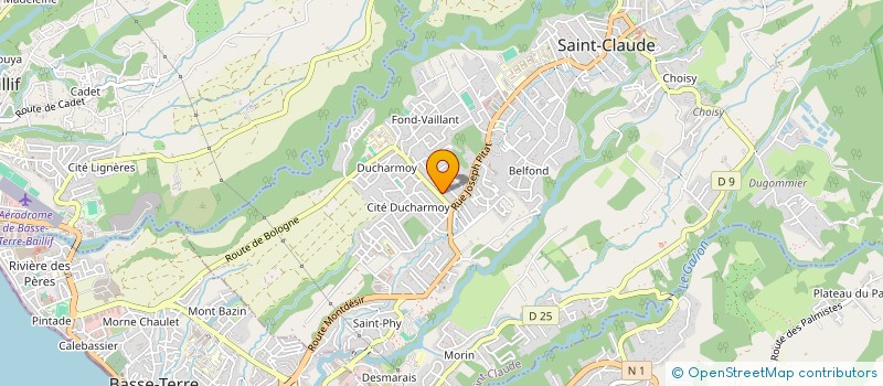 localisation de l'entreprise LES RESIDENCES DE MENARD  SAINT-CLAUDE