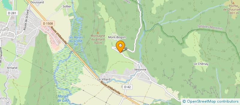 localisation de l'entreprise LES RESIDENCES DES AUBERGES BLANCHES  FAVERGES-SEYTHENEX