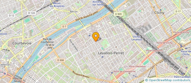 localisation de l'entreprise LES RESIDENCES DES CITES JARDINS à LEVALLOIS-PERRET