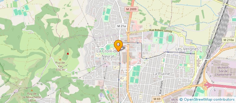 localisation de l'entreprise LES RESIDENCES DU CEDRE  CLERMONT-FERRAND