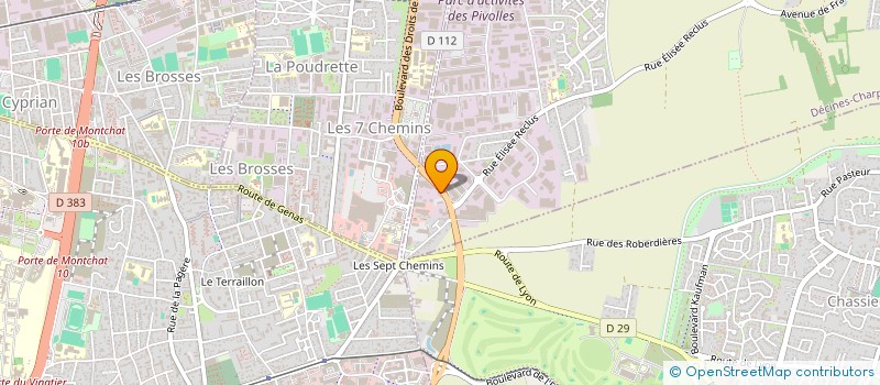 localisation de l'entreprise LES RESIDENCES DU CLEZET à DECINES-CHARPIEU