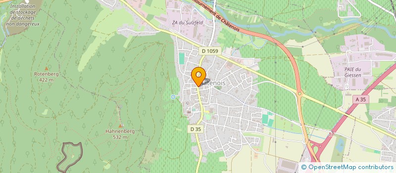 localisation de l'entreprise LES RESIDENCES DU DIEWEG à CHATENOIS