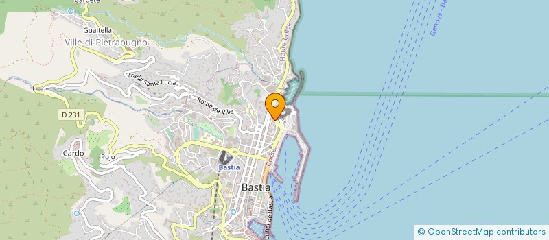 localisation de l'entreprise LES RESIDENCES DU FANGO à BASTIA