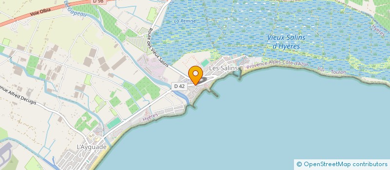 localisation de l'entreprise LES RESIDENCES DU GAPEAU à HYERES