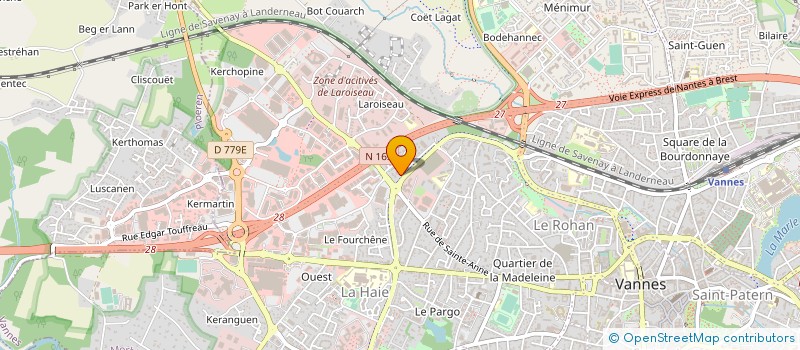 localisation de l'entreprise LES RESIDENCES DU GOLFE à VANNES