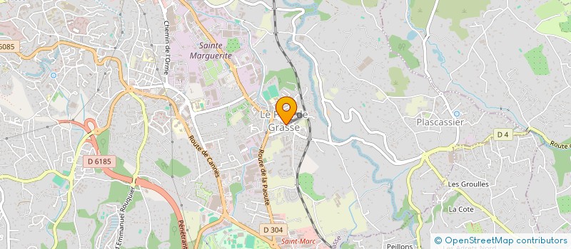 localisation de l'entreprise LES RESIDENCES DU JEU DE BOULES à GRASSE