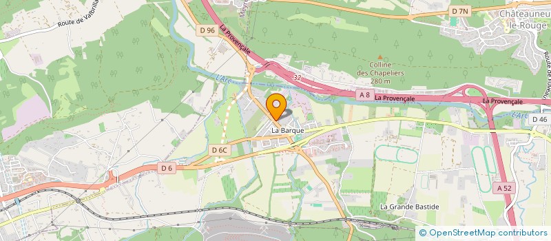 localisation de l'entreprise LES RESIDENCES DU MIDI TERZIAN ET FILS  FUVEAU