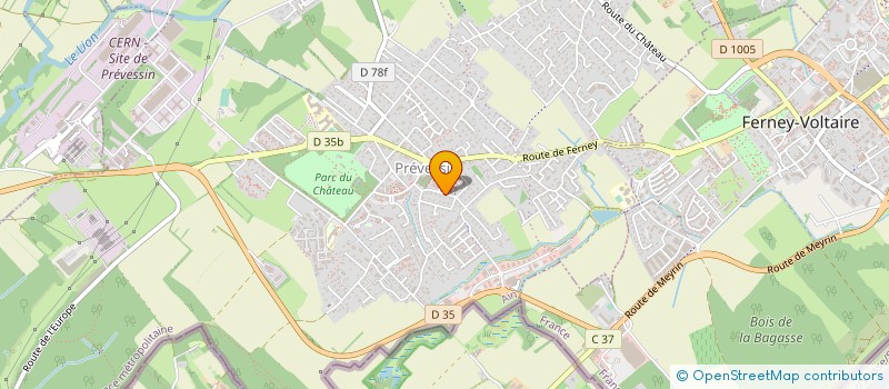 localisation de l'entreprise LES RESIDENCES DU PRIEURE à PREVESSIN-MOENS