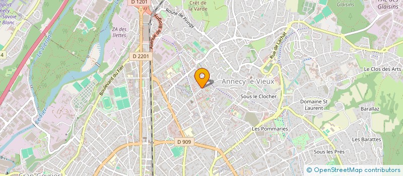 localisation de l'entreprise LES RESIDENCES DU VIEUX VILLAGE à ANNECY