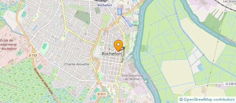 localisation de l'entreprise LES RESIDENCES DU ZODIAQUE à ROCHEFORT