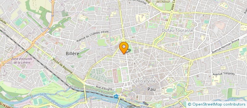 localisation de l'entreprise LES RESIDENCES GEORGES BEGUERE à PAU