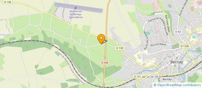 localisation de l'entreprise LES RESIDENCES MAGINE  BERNAY