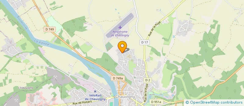 localisation de l'entreprise LES RESIDENCES SCVE  CHAUVIGNY