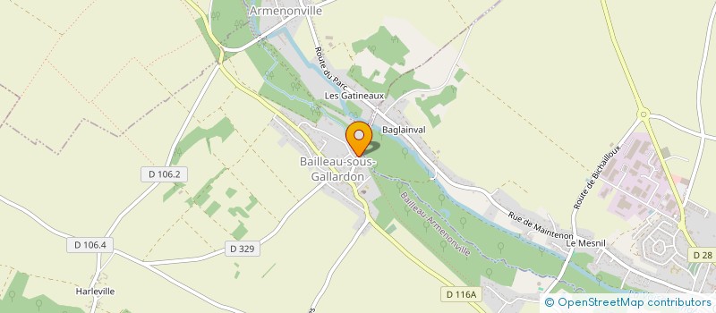 localisation de l'entreprise LES RESIDENCES VERMEIL à BAILLEAU-ARMENONVILLE