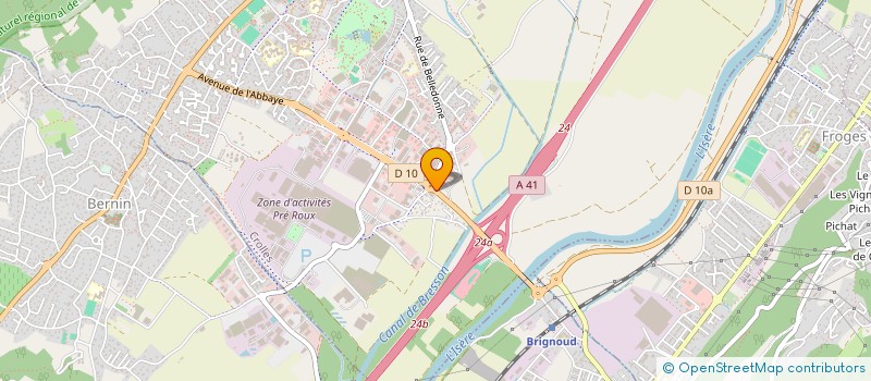 localisation de l'entreprise LES RESIDENTIALES DEVELOPPEMENT  CROLLES