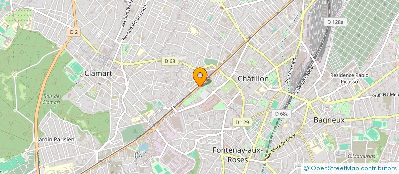 localisation de l'entreprise LES RESIDENTIELLES D'OR DE CHATILLON à CHATILLON