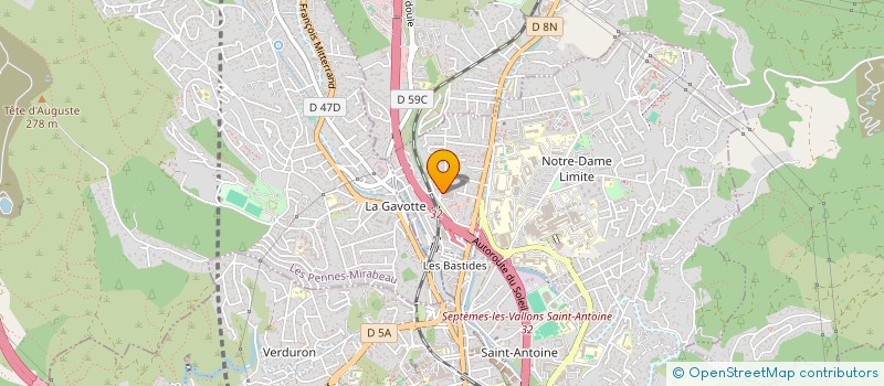 localisation de l'entreprise LES RESIDENTS DE L'OLIVERAIE à MARSEILLE