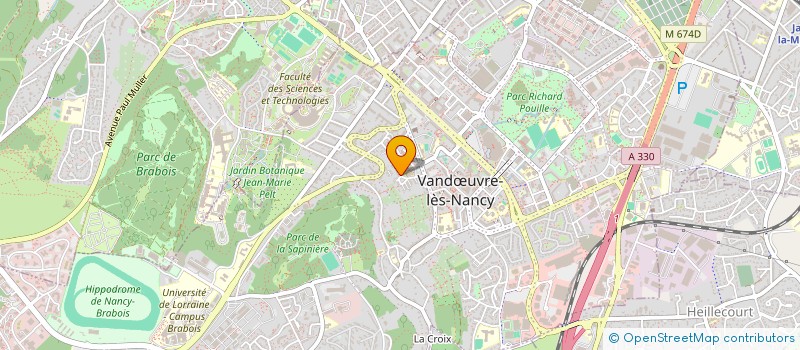 localisation de l'entreprise LES RESIDENTS DU PARC SAINTE-CAMILLE  VANDUVRE-LES-NANCY