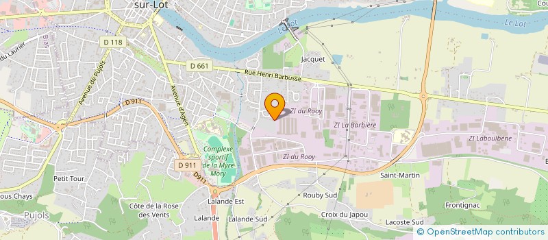 localisation de l'entreprise LES RESIDENTS ET PROPRIETAIRES DU CLOS DU ROY  VILLENEUVE-SUR-LOT