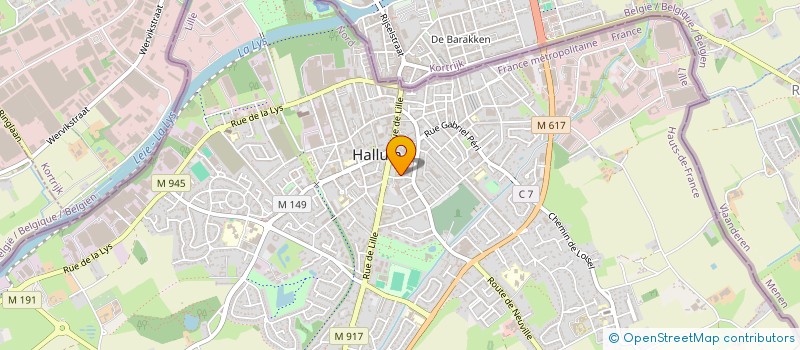 localisation de l'entreprise LES RESIDENTS HEUREUX  HALLUIN