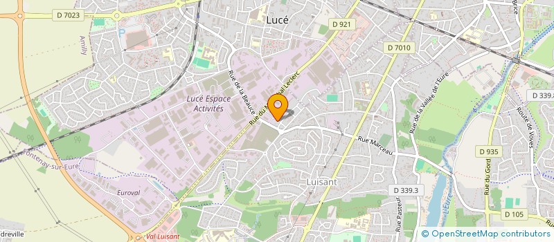 localisation de l'entreprise LES RESINES EURELIENNES à LUISANT