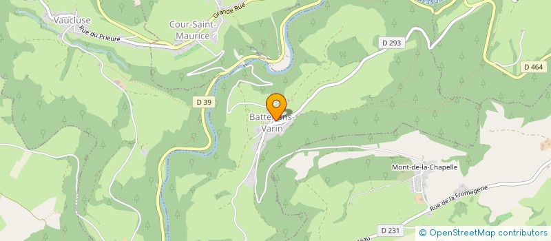 localisation de l'entreprise LES RESINEUX DE FONTENOTTE  BATTENANS-VARIN
