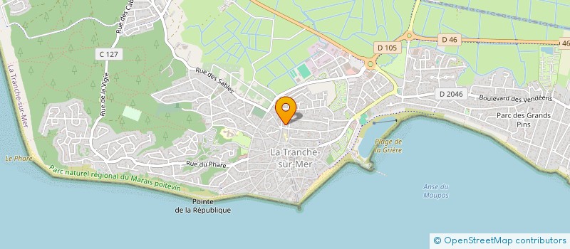 localisation de l'entreprise LES RESINIERS à LA TRANCHE-SUR-MER