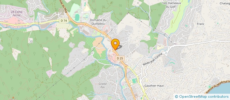 localisation de l'entreprise LES RESTANQUES à SAINTE-MAXIME