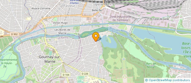 localisation de l'entreprise LES RESTANQUES  CHAMPS-SUR-MARNE