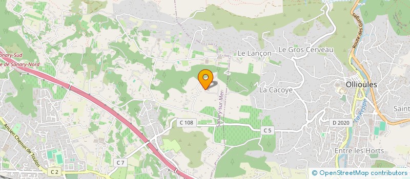 localisation de l'entreprise LES RESTANQUES à SANARY-SUR-MER