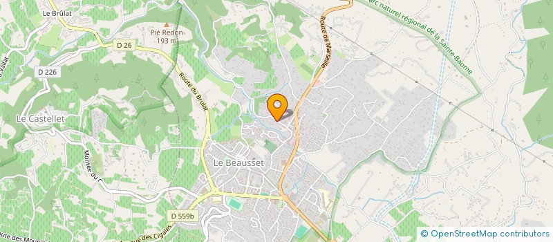 localisation de l'entreprise LES RESTANQUES  LE BEAUSSET