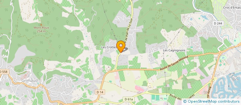 localisation de l'entreprise LES RESTANQUES à GRIMAUD