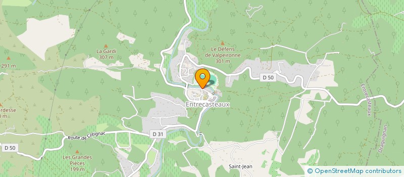 localisation de l'entreprise LES RESTANQUES  ENTRECASTEAUX