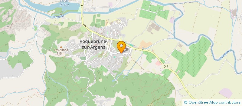 localisation de l'entreprise LES RESTANQUES à ROQUEBRUNE-SUR-ARGENS
