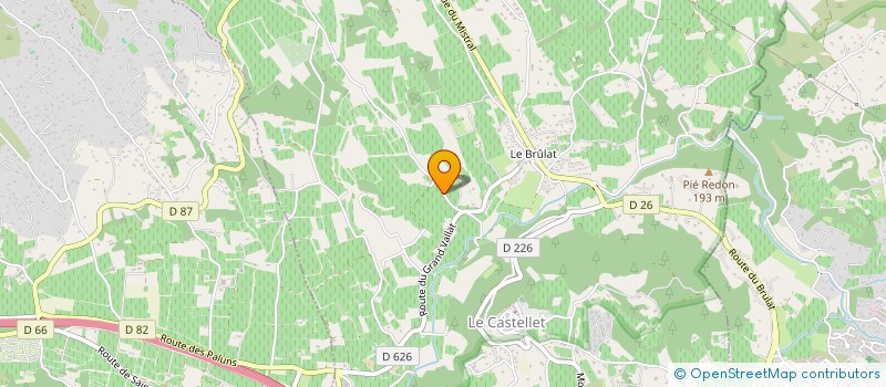 localisation de l'entreprise LES RESTANQUES DE L'OLIVETTE à LE CASTELLET