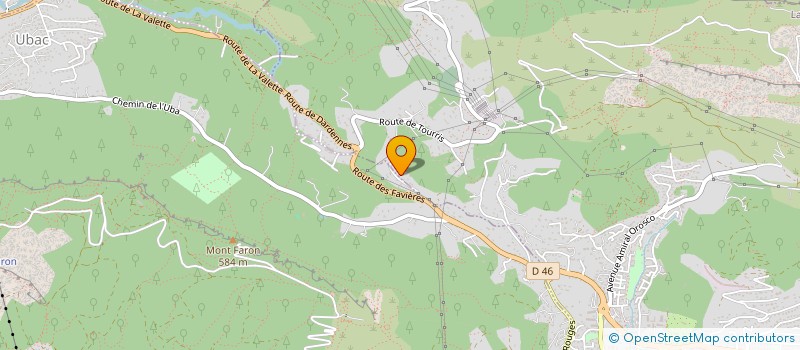 localisation de l'entreprise LES RESTANQUES DE LA CALADETTE à LA VALETTE-DU-VAR