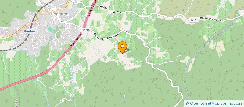 localisation de l'entreprise LES RESTANQUES DE PROVENCE  GONFARON