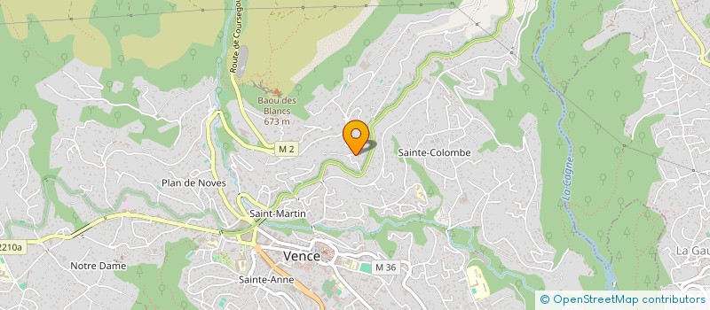 localisation de l'entreprise LES RESTANQUES DE VENCE  VENCE