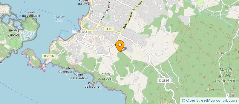 localisation de l'entreprise LES RESTANQUES DU CAP SICIE à SIX-FOURS-LES-PLAGES