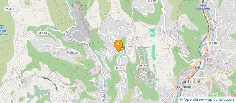 localisation de l'entreprise LES RESTANQUES FLEURIES  SAINT-ANDRE-DE-LA-ROCHE