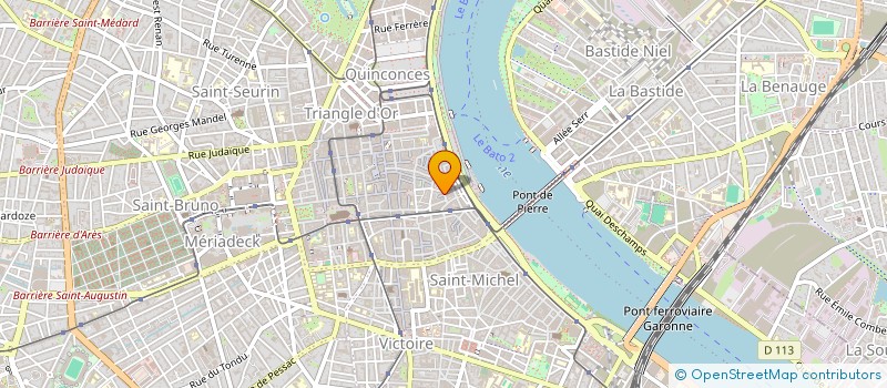 localisation de l'entreprise LES RESTAURANTS DE SAINT PIERRE  BORDEAUX