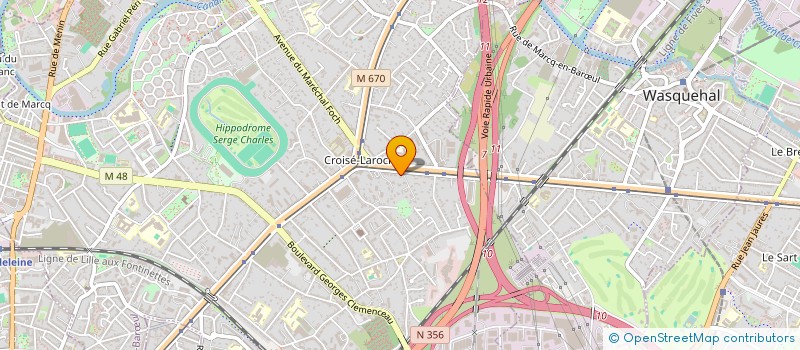 localisation de l'entreprise LES RESTAURANTS DES HAUTS DE FRANCE à MARCQ-EN-BARŒUL