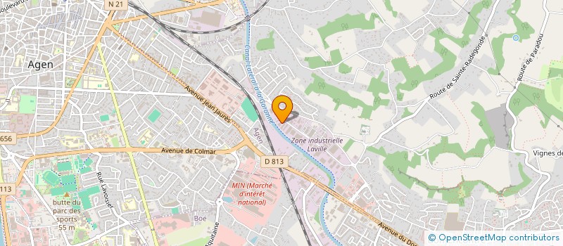 localisation de l'entreprise LES RESTAURANTS DU COEUR à BON-ENCONTRE